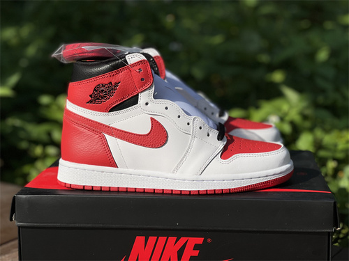 Original version_ Air Jordan 1 High OG _Heritage_ white and red color scheme number_ 555088-161_ full code shipment 40--47.5-a9184b64